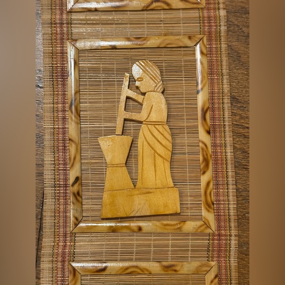 Asian 1970’s Bamboo Wall Art - Picture 3 of 7